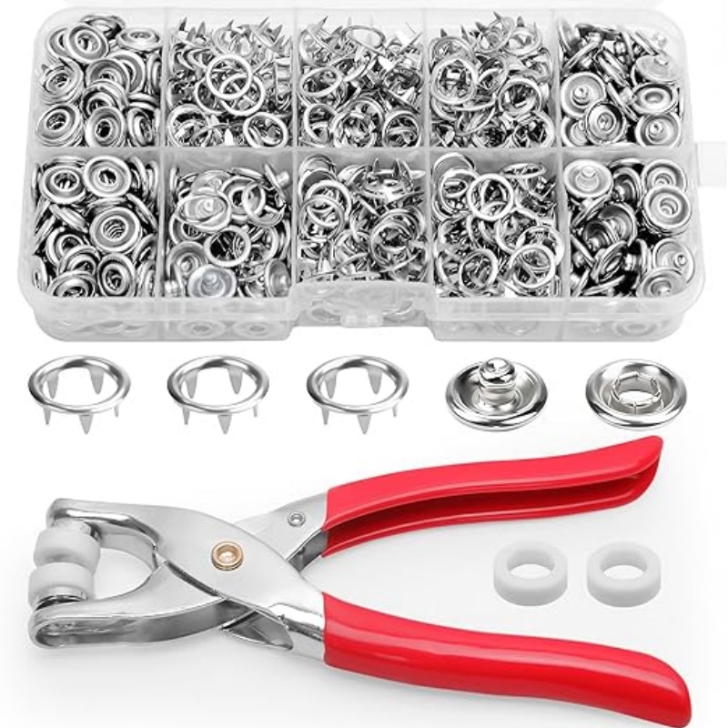Snap Fastener Set - طقم أزرار كبس معدنية 9.5 ملم