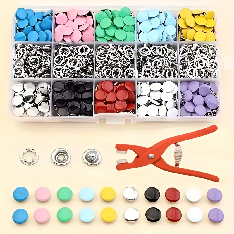 100 قطعة من أزرار الخياطة المع - مراجعة Snap Fastener Set وسعره