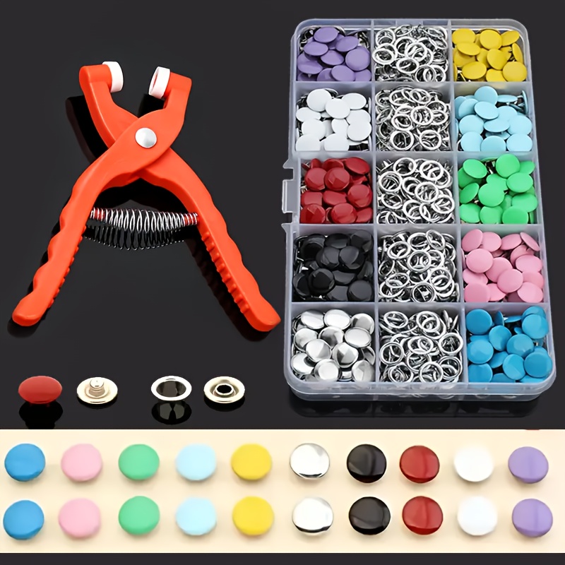 100 قطعة من أزرار الخياطة المع - مراجعة Snap Fastener Set وسعره