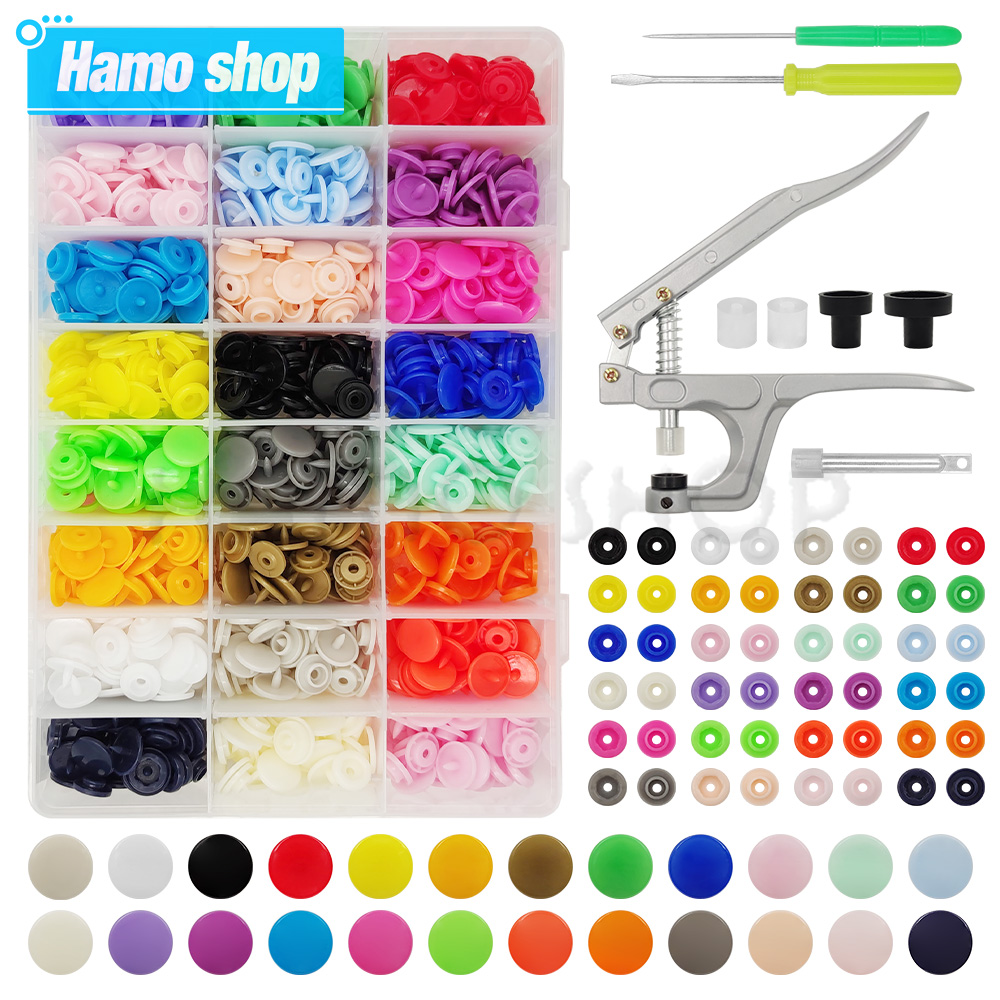 البلاستيك الطقات السحابة كماشة - مراجعة Snap Fastener Set وسعره
