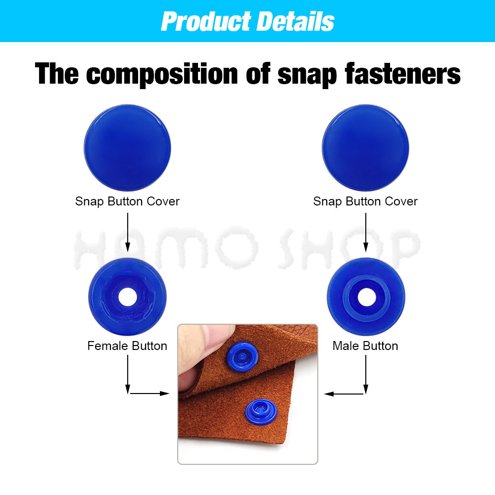 البلاستيك الطقات السحابة كماشة - مراجعة Snap Fastener Set وسعره