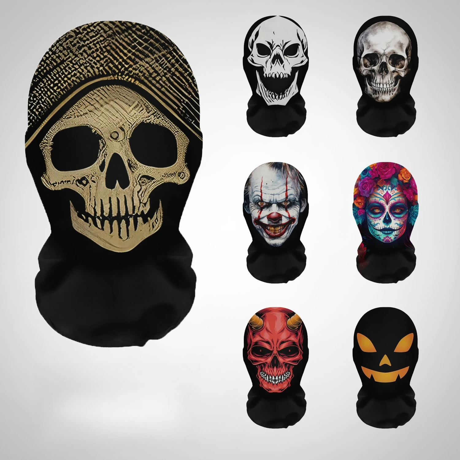 أقنعة الهالوين الإرهابية ثلاثي - مراجعة Cosplay Prop Pattern وسعره