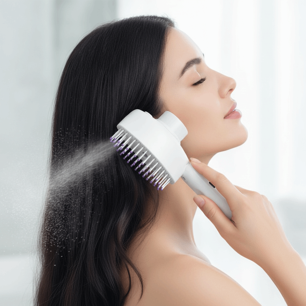 فرشاة تدليك بالضوء الأحمر متعد - مراجعة Hair Spray Color وسعره